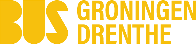 Logo BUS Groningen Drenthe in geel